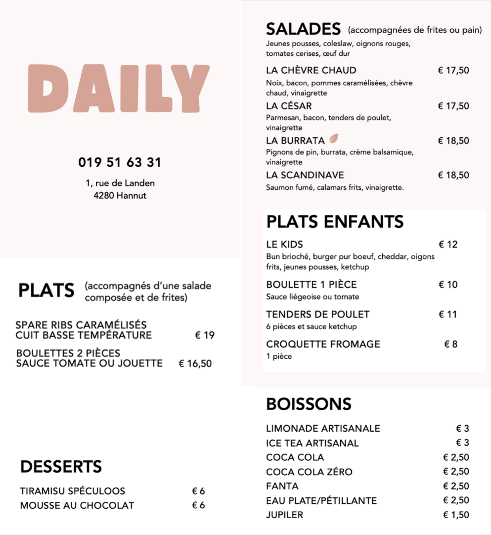 menu emporter 