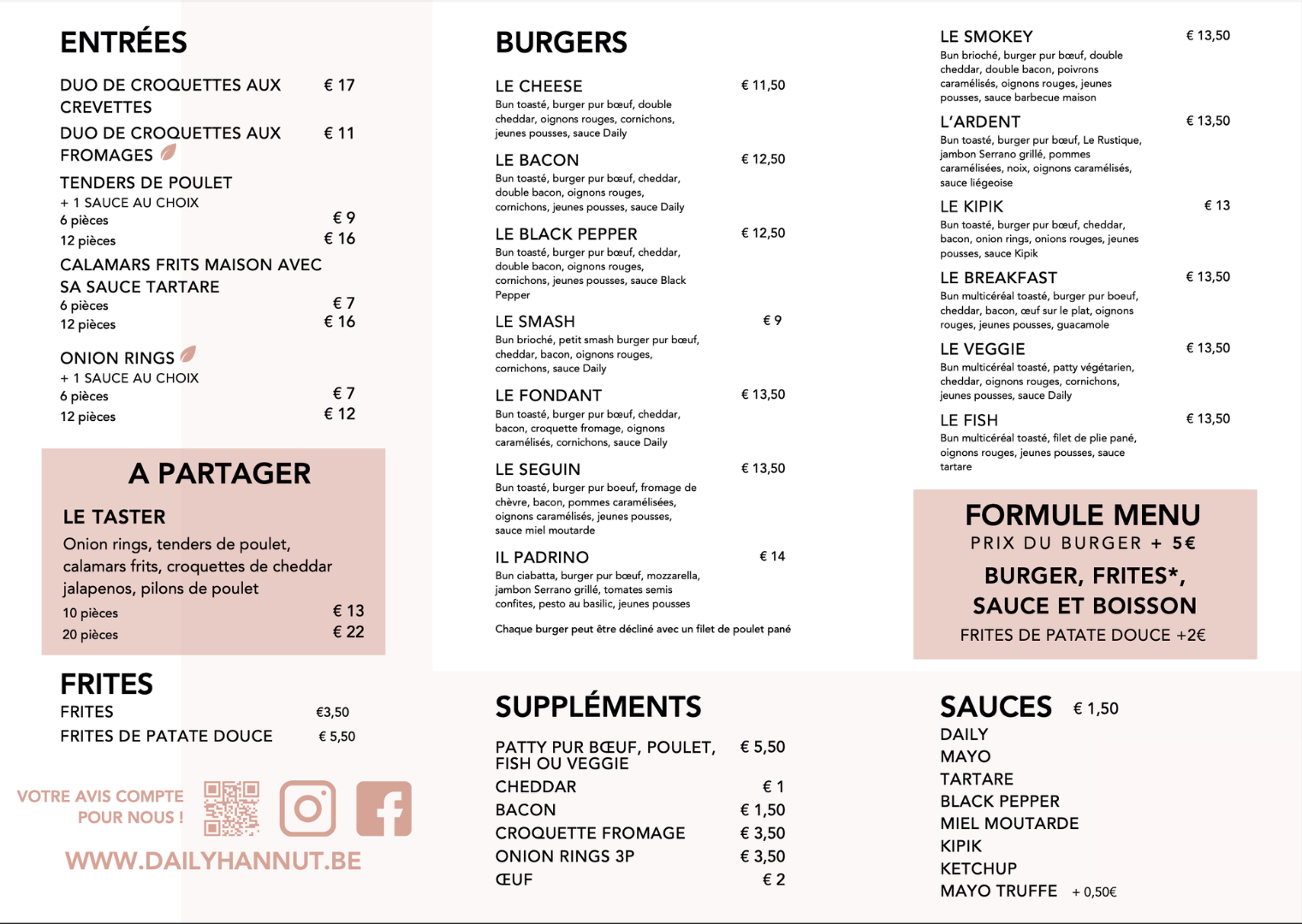 Menu emporter